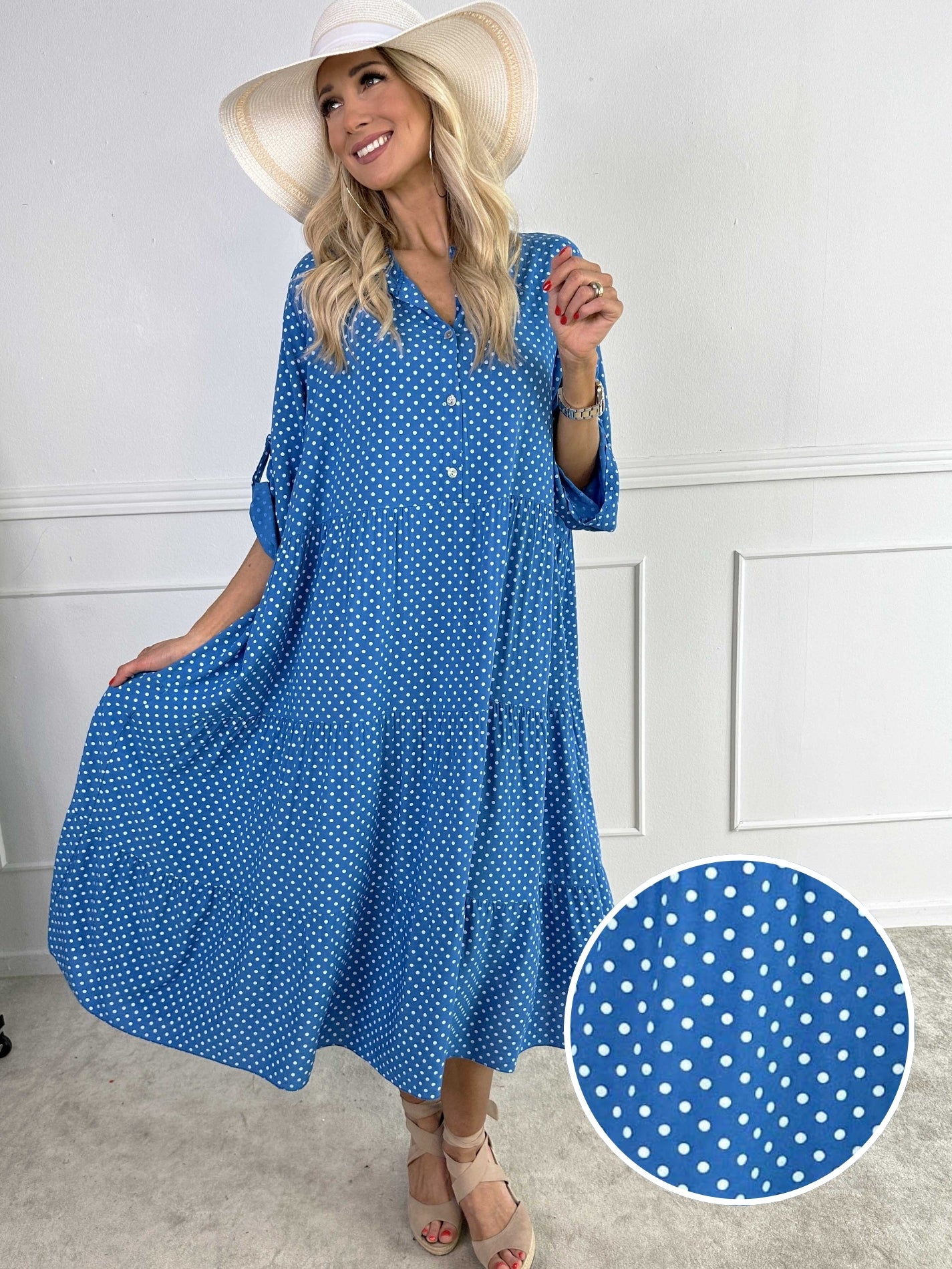 Dotti - Kjole med lag på lag look i viskose